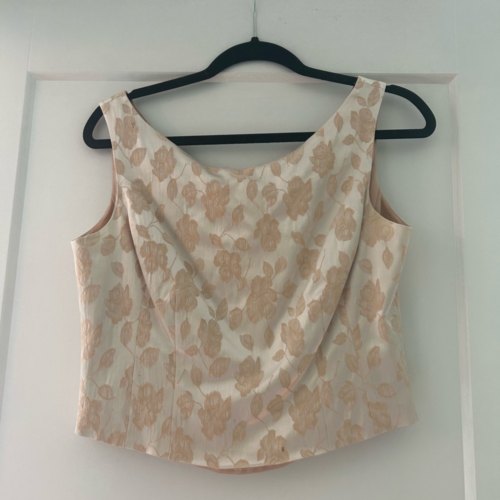 Vintage Champagne Corset Size M